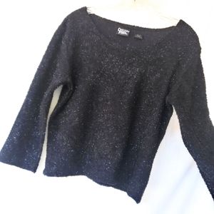 Fuzzy sparkly sweater